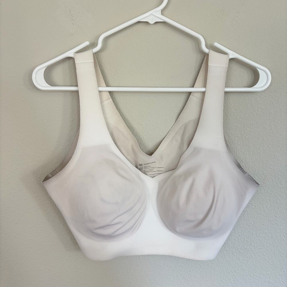 Honeylove White Wireless SoftForm Bra (XL)